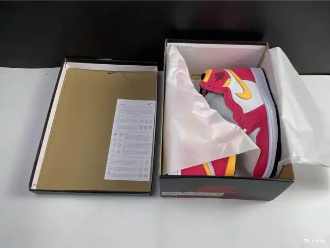Rep TBK High Jordan Red 1 555088-603 Air Fusion OGLight 0522